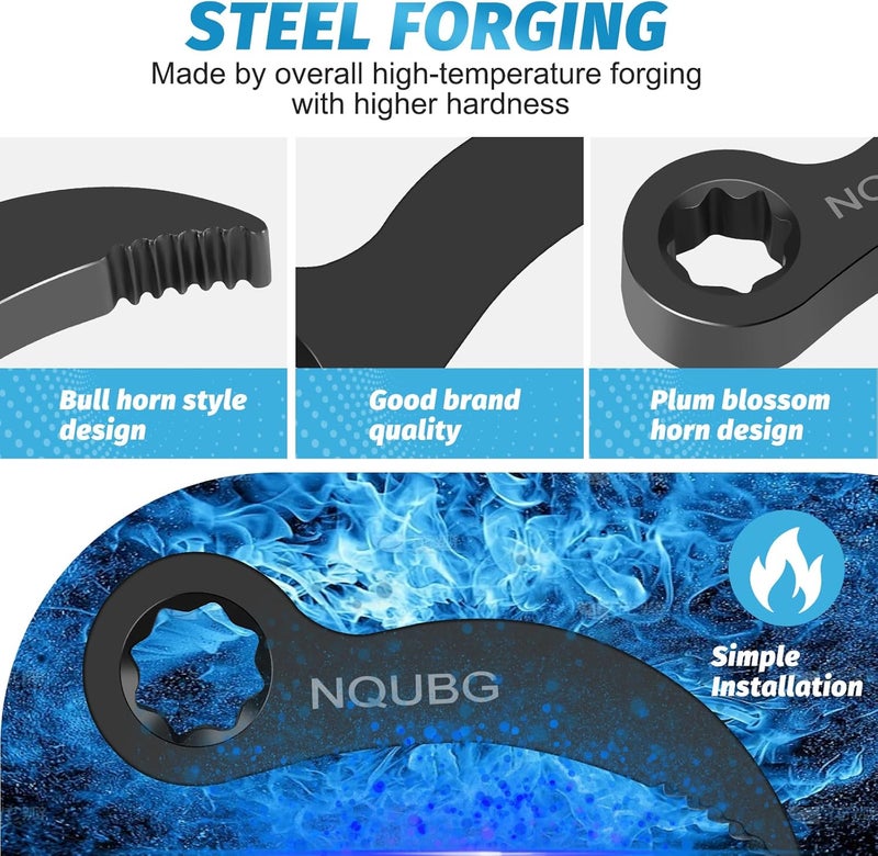 NQUBG Pry bar wrench adapter，Half Shaft Removal Car Repairing Tools ，Half Shaft Removal Tool ，High quality Crowbar Adapter，2025 Upgraded version1/2"pry bar wrench adaptor head，Ratchet pry bar attachment (2) - Image 4